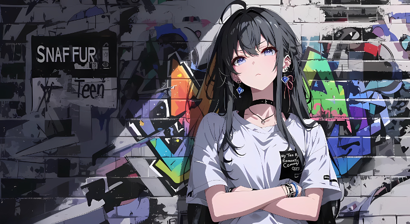 会说话的眼睛-动漫女孩